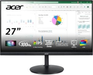 Acer CB272 Ebmiprx 27" vertical computer monitor